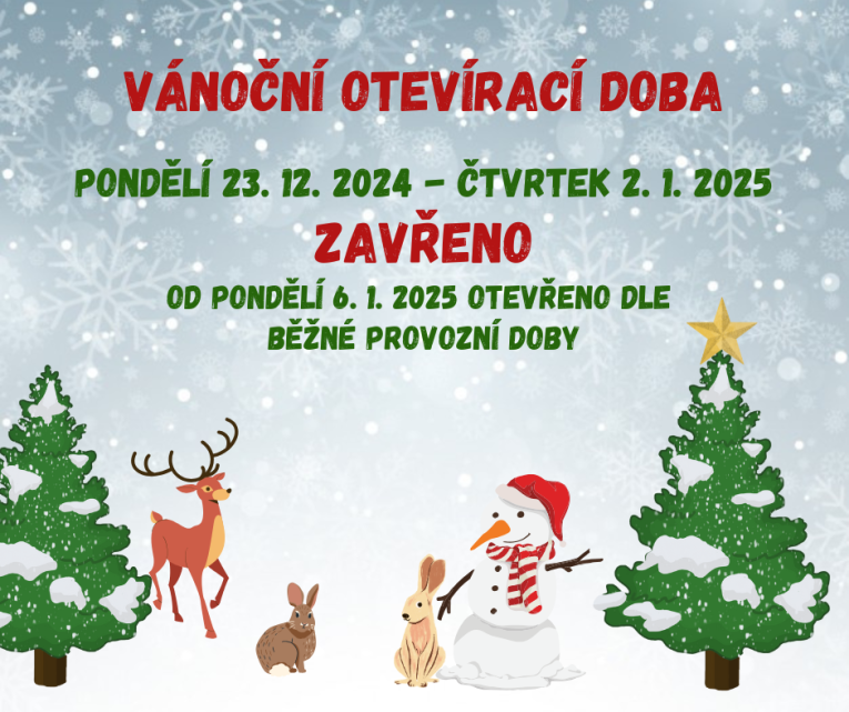 Vánoční otevírací doba